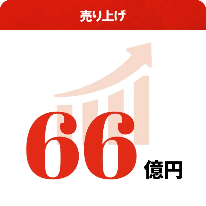 売上 66億円